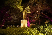 Con monumentos iluminados de violeta se conmemoró el Día de la Mujer en Cali