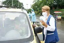 Carrera por la vida: gremio de taxistas a favor de vacunación contra la covid-19