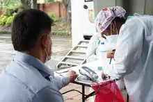 Carrera por la vida: gremio de taxistas a favor de vacunación contra la covid-19