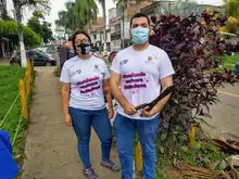 Secretaría de Paz y Cultura Ciudadana se vinculó a la minga de aseo y embellecimiento adelantada en la comuna 5