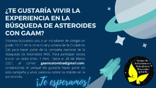 Se busca estudiante apasionado por la astronomía