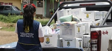 Atención a la comunidad con entrega de asistencia humanitaria