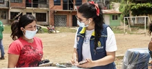 Atención a la comunidad con entrega de asistencia humanitaria