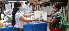 Atención a la comunidad con entrega de asistencia humanitaria