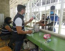 Puesto de Mando Unificado y atención las 24 horas para 78 familias en albergue de Siloé