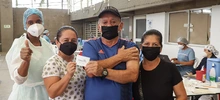 Familias caleñas le cumplen a la vacunación por la vida en los Megacentros