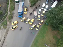 Se activa plan de desvíos en Cali por manifestación del gremio de taxistas