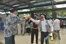 No te “fresquies” que el virus anda rodando, es la apuesta de cultura ciudadana que se tomó la estación Unidad Deportiva