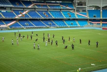 América de Cali volvió a entrenar en su casa: el estadio olímpico Pascual Guerrero