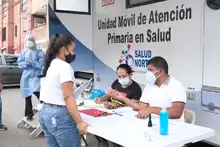 Tenderos fueron atendidos con toma de pruebas covid-19 en Los Alcázares