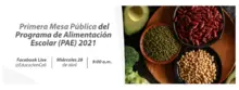 Cartera educativa Distrital invita a participar de la Primera Mesa Pública del PAE 2021