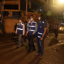 Una noche por el centro de Cali acompañando la jornada de limpieza