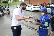 Recicladores de oficio recibieron ayudas alimentarias
