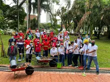 Secretaría de Infraestructura apoyó labores de limpieza tras actos de vandalismo