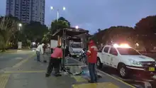 Secretaría de Infraestructura apoyó labores de limpieza tras actos de vandalismo