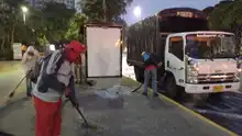 Secretaría de Infraestructura apoyó labores de limpieza tras actos de vandalismo