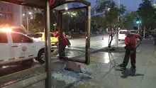 Secretaría de Infraestructura apoyó labores de limpieza tras actos de vandalismo
