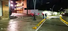 Secretaría de Infraestructura apoyó labores de limpieza tras actos de vandalismo