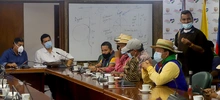 Reunión Alcalde Jorge Iván Ospina con Representantes de las Comunidades Indígenas