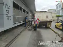 Limpieza y recolección de escombros, labores de Infraestructura tras jornadas de protesta