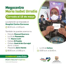 Megacentro del coliseo María Isabel Urrutia no tendrá vacunación el miércoles
