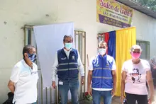 Oficinas de los CALI y casetas comunales se vistieron con la bandera de la paz