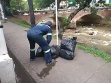 DAGMA recolectó 2.2 toneladas de residuos de la ribera del río Cali