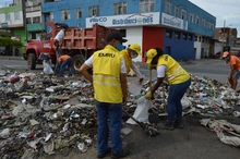 La Emru realiza nueva jornada de limpieza y recolección de basuras en el área de renovación urbana.  