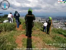 Diez cambuches fueron destruidos en el Cerro de La Bandera
