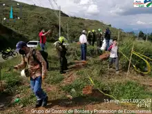Diez cambuches fueron destruidos en el Cerro de La Bandera