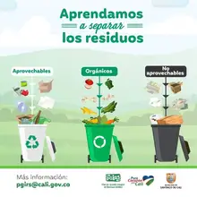 Mientras nos cuidamos, aprendamos a separar los residuos