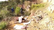400 kilos de residuos se retiraron luego de desmantelar cambuches en el Cerro de La Bandera