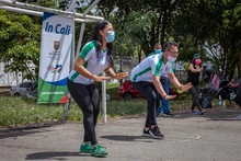 In Cali volvió a activar a sus usuarios en los parques de Cali Ciudad Deportiva