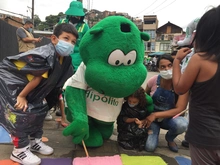 Niños de la UTS Cuna de Campeones de la comuna 20 se apropian de su territorio.