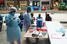 Vacunación covid-19 en centros comerciales de Cali
