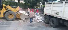 Grupo operativo de Infraestructura retira escombros del sector Meléndez