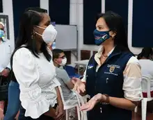En el oriente de Cali, Ministra de Cultura accedió a primera dosis de la vacuna contra el covid–19