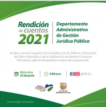 Rendición de Cuentas del Departamento Administrativo de Gestión Jurídica Publica
