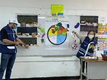 Estudiantes del corregimiento La Paz se familiarizan con los hábitos de vida saludables 