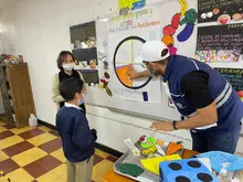 Estudiantes del corregimiento La Paz se familiarizan con los hábitos de vida saludables 