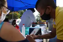 Conductores de servicio público acudieron a jornada especial de vacunación contra la covid-19