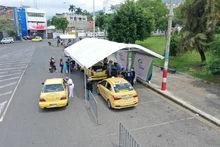 Conductores de servicio público acudieron a jornada especial de vacunación contra la covid-19