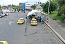 Conductores de servicio público acudieron a jornada especial de vacunación contra la covid-19