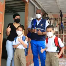 “Estoy contento de volver al colegio porque podré ver a mis compañeros y a mis profesores en persona”: Camilo Moncada, estudiante de grado 5º 