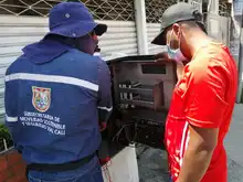 Movilidad trabaja en reposición del cableado de red semafórica