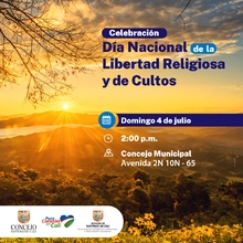 Este domingo se celebrará el Día Nacional de la Libertad Religiosa y de Cultos
