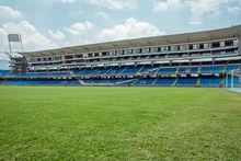 Guillermo De Amores, arquero titular del Deportivo Cali, recibió el miércoles (07.07.2021) la segunda dosis de la vacuna Pfizer contra el covid-19, en el megacentro del estadio olímpico Pascual Guerrero.
