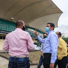 Mediante póliza del Distrito fue reparada la lona del Patinódromo Mundialista 