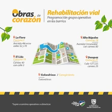 ‘Obras de Corazón’ continúan impactando la malla vial urbana y rural de Cali