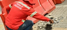 Infraestructura ha recuperado más de 220 metros cuadrados de calles en la Unidad Deportiva Jorge Herrera Barona
